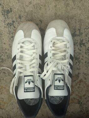 adidas White and Black Low-Top Sneakers